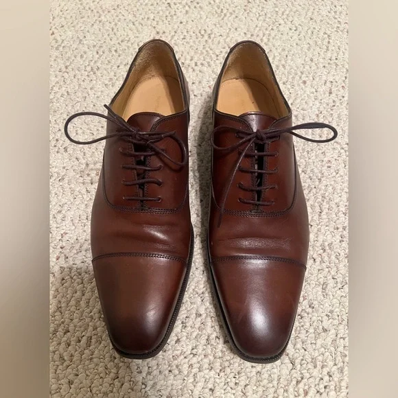 SuitSupply Men's Italian Leather Lace
Up Oxford Shoes - Picture 1 of 7